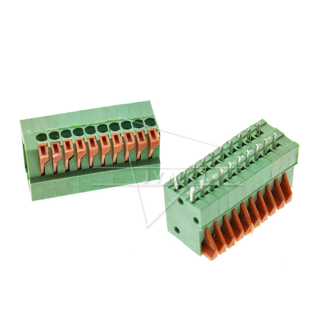 5 шт. KF141R KF141V 2 54 мм шаг PCB прямая ножка соединители 2/3/4/5/6/7/8/9/10P 141V 2.54 пружинная