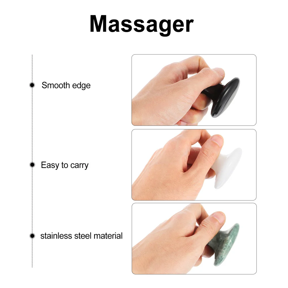 

1 Set 3pcs Durable Mushroom Stone with Handle Tools for