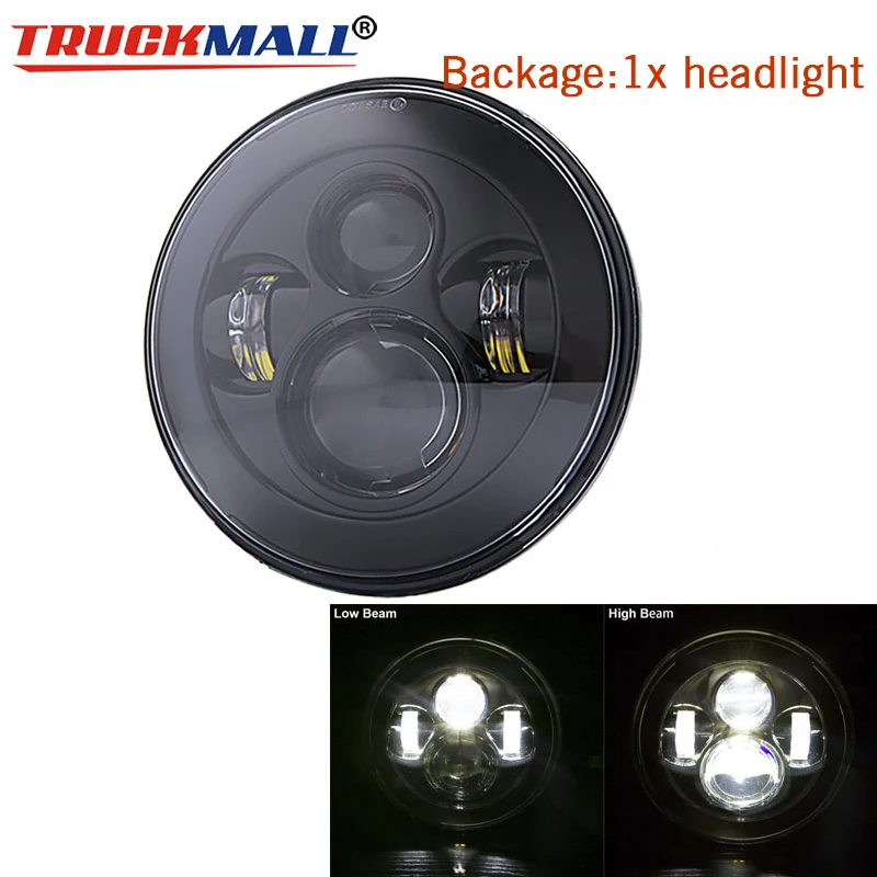 A-1pcs headlight Для Лада Нива 7 дюймов круглый светодиодный прожектор для Jeep Wrangler JK TL LJ Лада Нива 4x4 suzuki samurai Hummer - Цвет: A-1pcs headlight