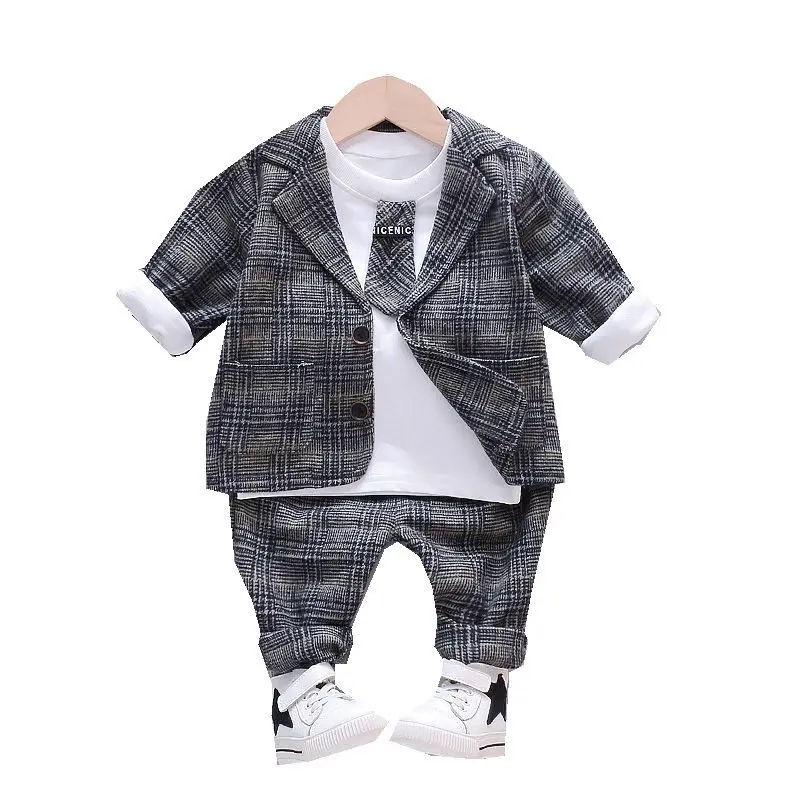 2019 г. Комплект одежды для маленьких мальчиков деловой костюм детей комплект