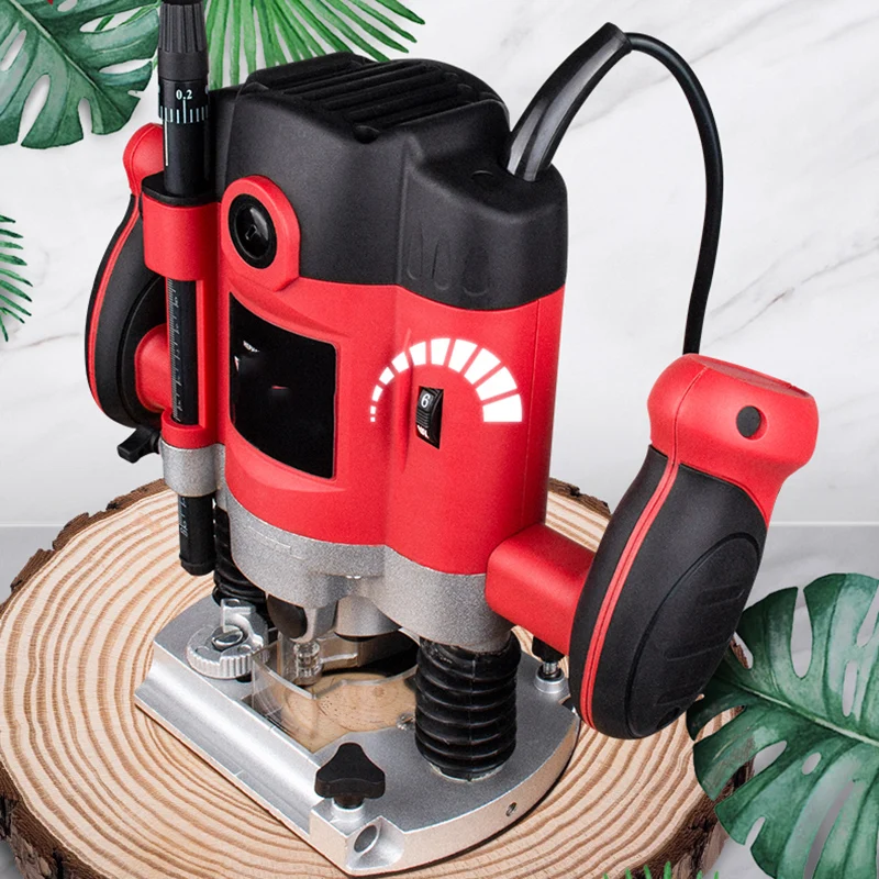 Multifunctional Woodworking Slotting Engraving Machine 220V/1500W Electric Wood Milling Keyhole, Tenoning And Trimming Tool