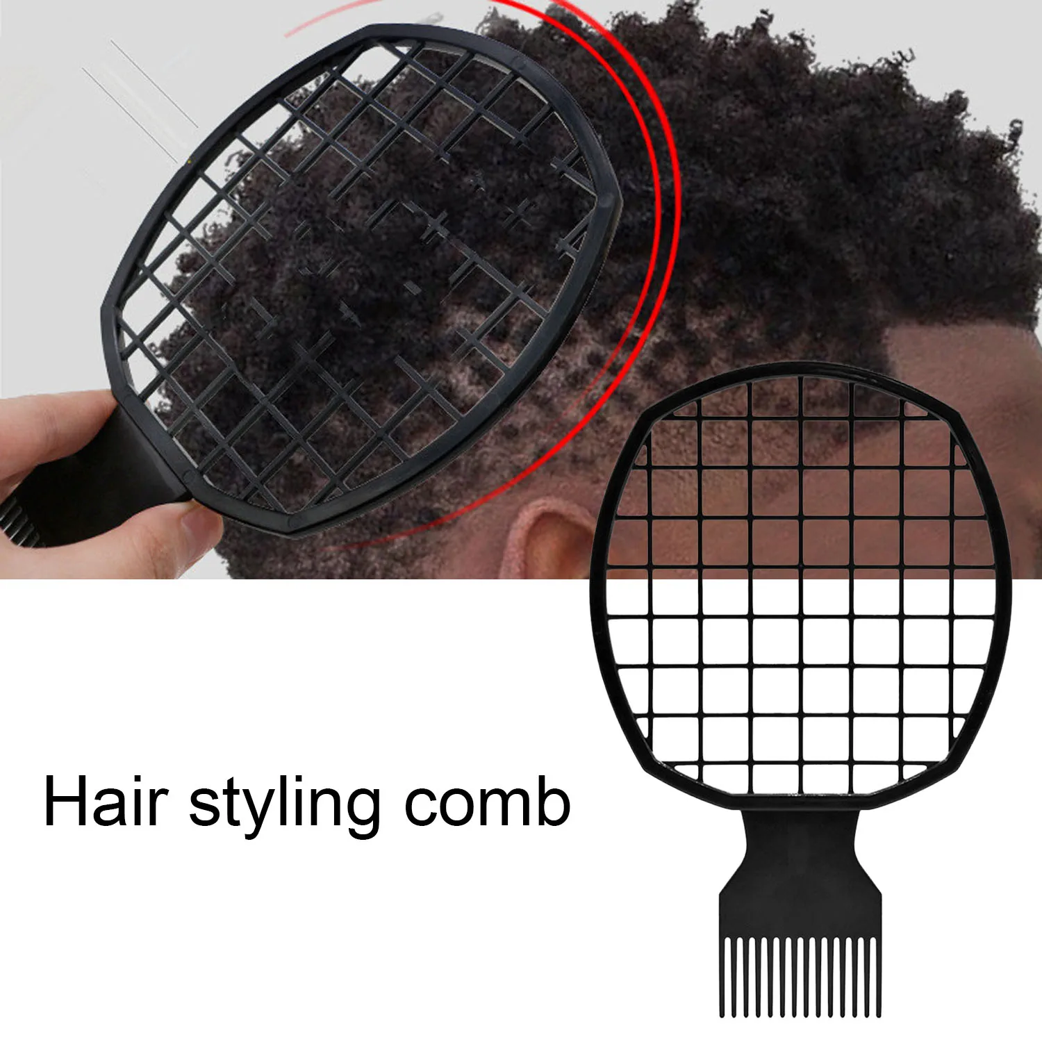 Портативная щетка для завивки волос 2 в 1 расческа завитых виде афро волнистых