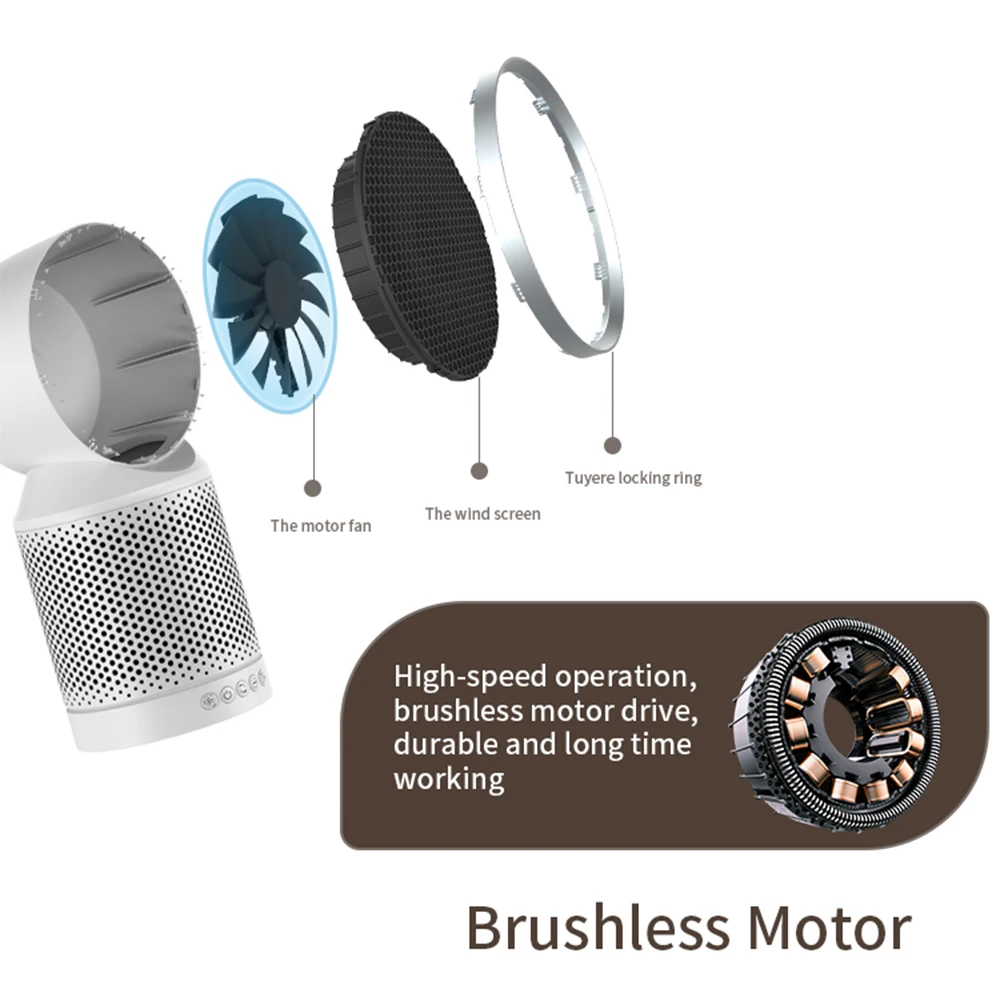 Воздухоочиститель без листьев Воздушный Фильтр HEPA с активированным углем для