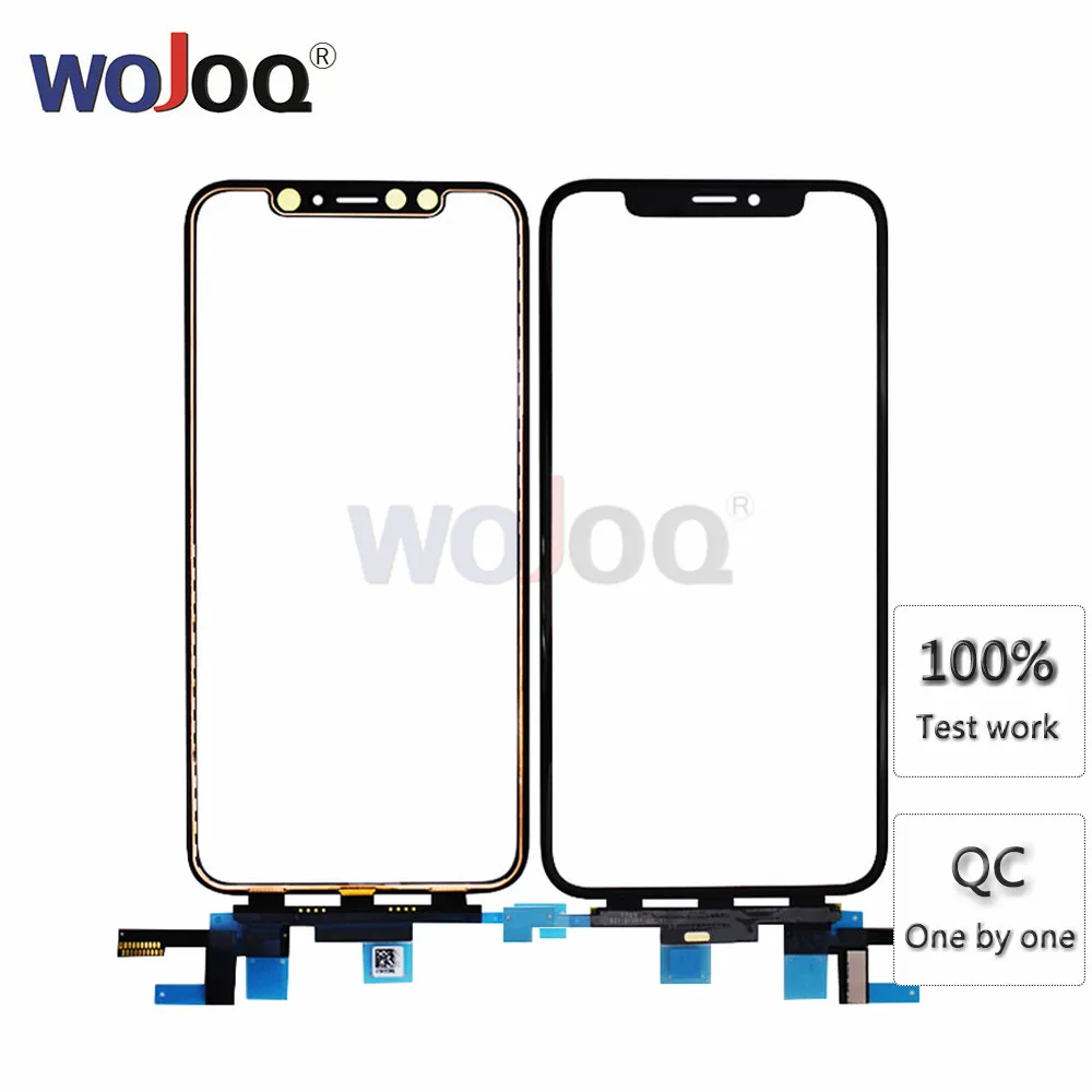 Сенсорный экран дигитайзер стеклянная панель объектива для iPhone 11 X XS XR Max внешний