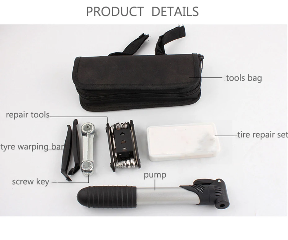 Сумка для инструментов YINGTOUMAN многофункциональный складной комплект ремонта шин