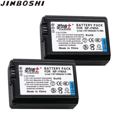 2X Battery 4 шт. NP-FW50 NP FW50 Батарея+ 2 слота ЖК-дисплей USB Зарядное устройство для sony Alpha a7r2 a6500 a6300 a6000 a5100 a5000 a3000 NEX-5T 5t 5R - Цвет: 2X Battery
