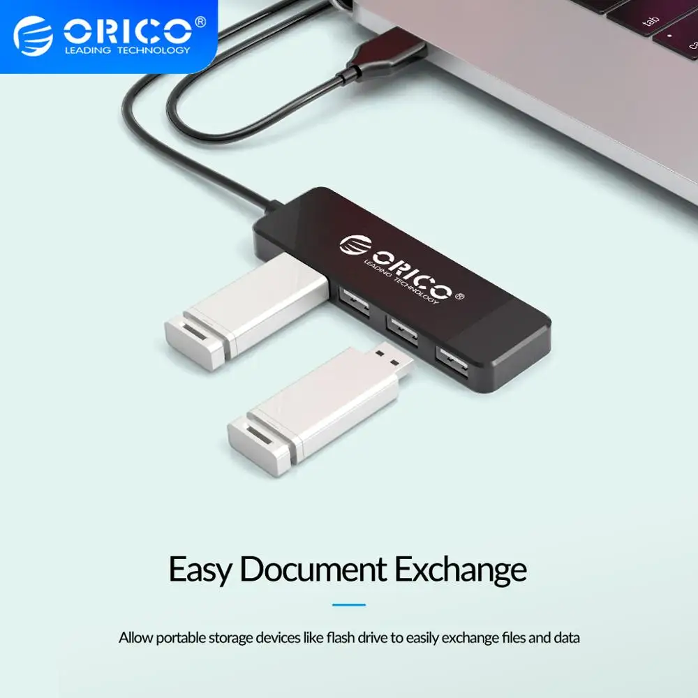 Концентратор USB 2 0 ORICO с 4 портами высокоскоростной сплиттер адаптер OTG Для iMac
