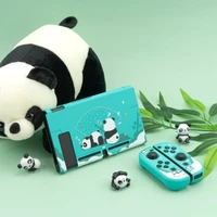 new cute panda silicone soft shell painted switch protective cover full cover pc storage box separated ns accessory switch box