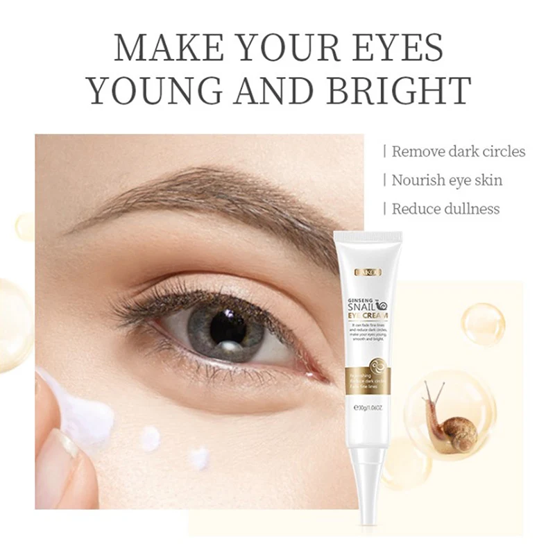 

30g Snail Eye Cream Niacinamide Whitening Moisturizing Remove Dark Circles