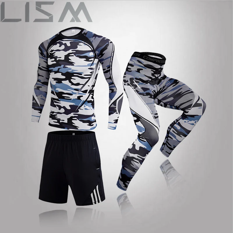 

Men's Compression Sportswear Suit Gym Tights Training Suit Exercise Jogging Sports Suit Running Track Suit Quick-Drying