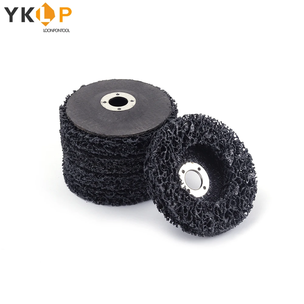 

115mm Polyurethane Strip Disc Abrasive Wheel Paint Rust Removal Clean For Angle Grinder 5Pcs