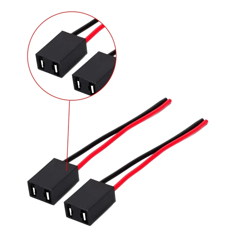 

2Pcs H7 LED Light Female Socket Plug Adapter for Headlights Accessories