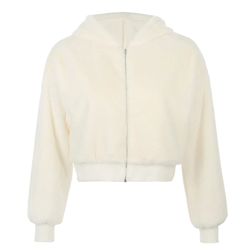 Новинка пикантные белые пушистые пальто из искусственного меха женские