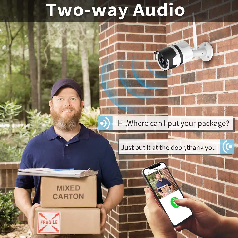 Открытый Водонепроницаемый ip-камера видеонаблюдения с поддержкой Wi Камера 720P 1080