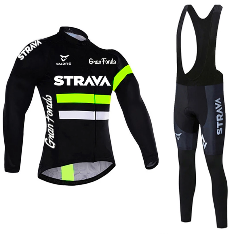 

NEW Cycling Jersey Set 2021 STRAVA Long Sleeve Mountain Bike Clothes Wear Men Racing Bicycle Clothing Ropa Maillot Ciclismo