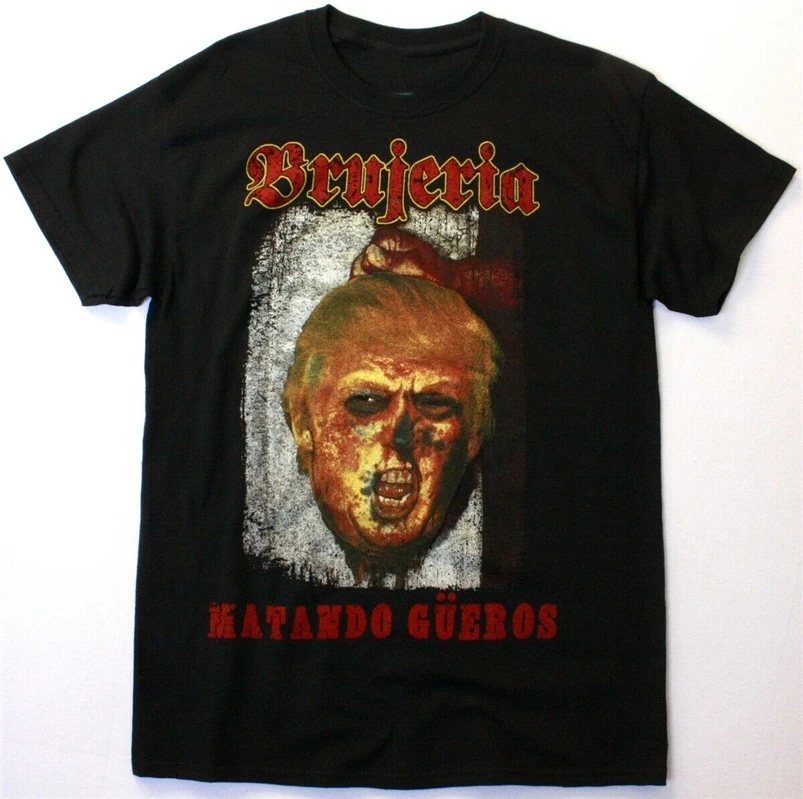 Бруджерия матандо гюерос Grindcore Death Metal Make America Новая черная футболка свободный