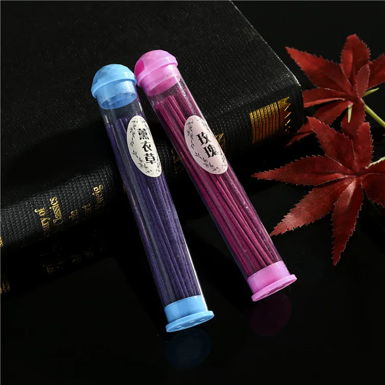 

2 boxes Natural Essential Incense Sticks Barrel 50 Pieces Color Incense Sticks 10 Flavor Indian Tibetan Sandalwood C