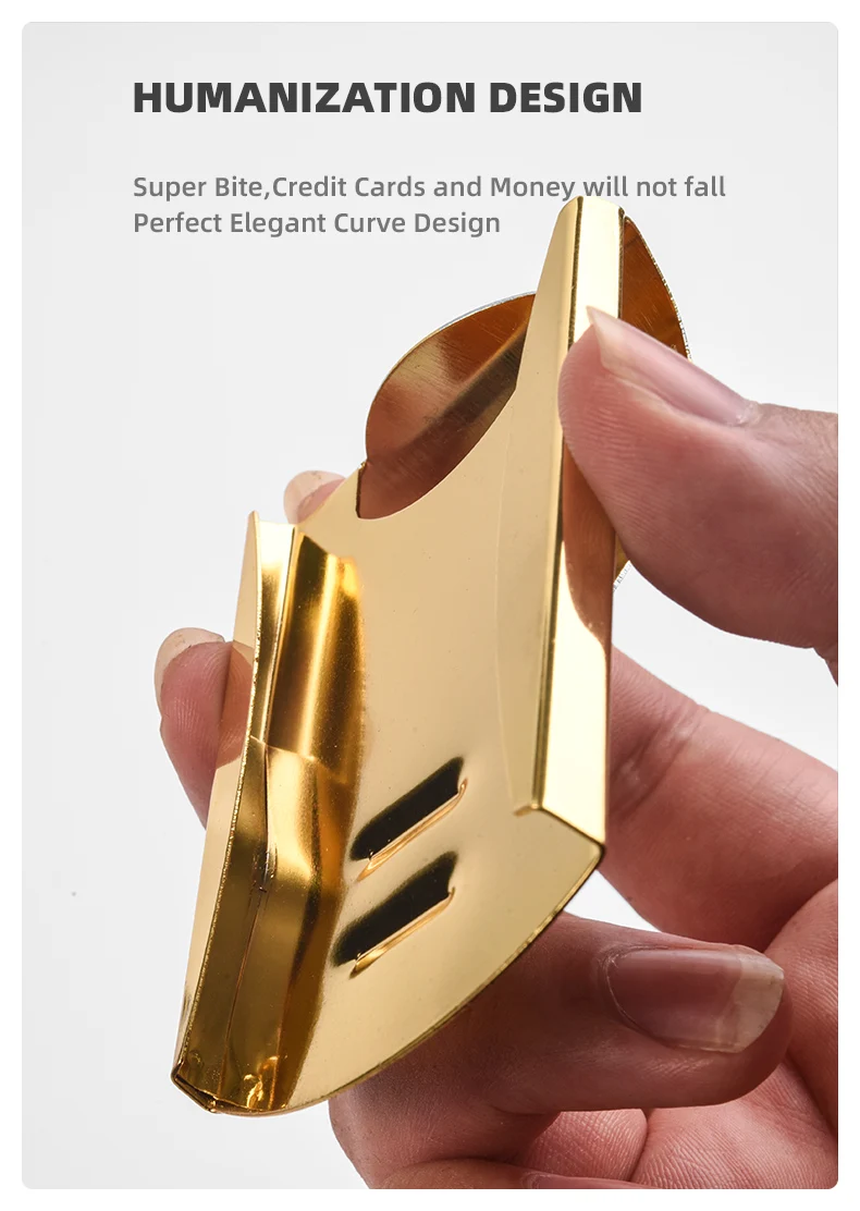 QOONG Nach Schriftzug 3 Farbe Dünne Tasche Werkzeug Geld Bargeld Clip Clamp Doppelseitige Kreditkarte Halter Flasche Opener QZ40-006 – Detail 9