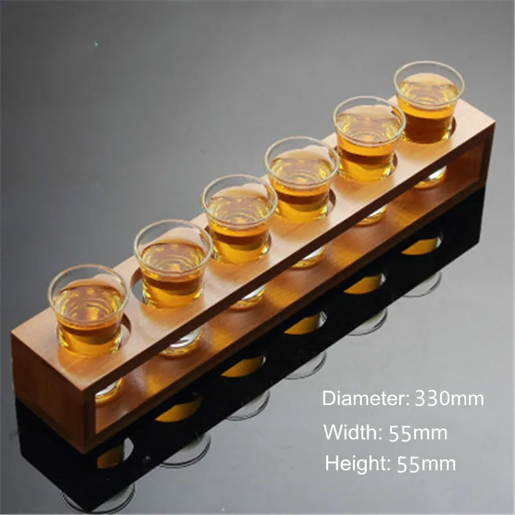 Набор подстаканников с 6 отверстиями шейкер для коктейлей без свинца бокал