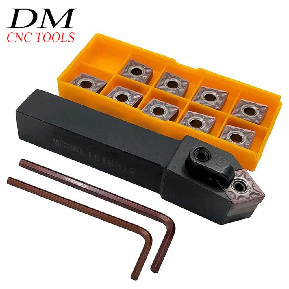 

Держатель токарного инструмента MCSNL1616H12 + 10 наконечников CNMG120408-MA VP15TF поворотные твердосплавные вставки