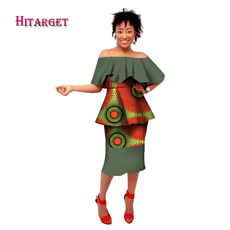 Женские платья в африканском стиле Анкары Дашики с воском батик на лето и осень