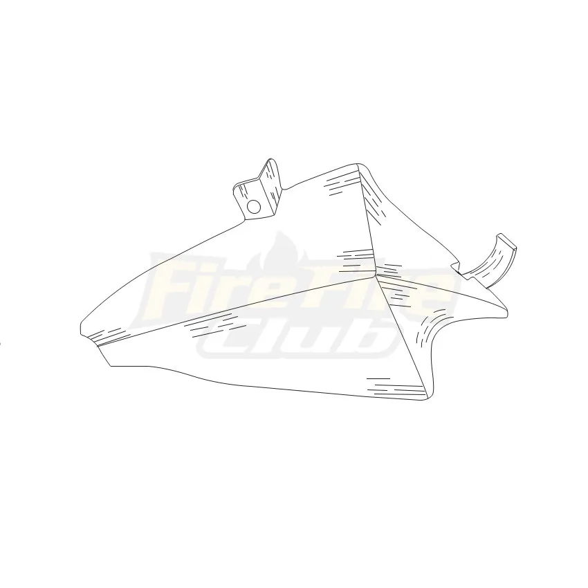 Тепловой экран для двигателя мотоцикла дефлектор воздуха средней рамы yamaha XVS 950