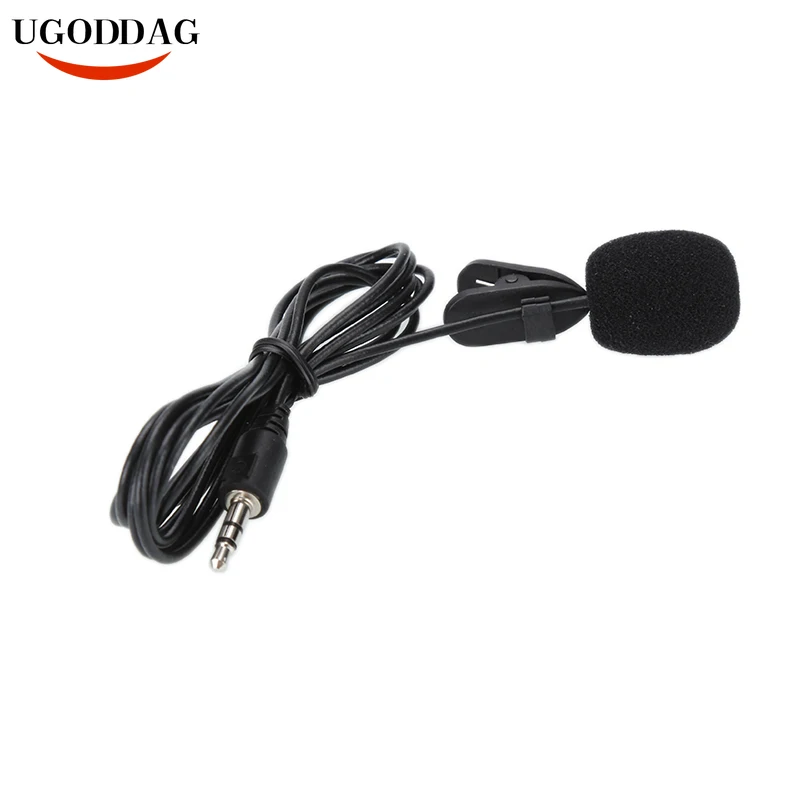 Компактный портативный петличный конденсаторный микрофон с креплением на