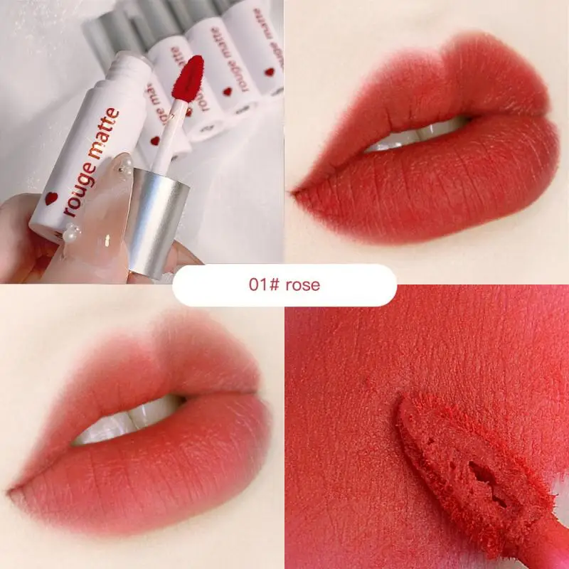 

Matte Finish Lip Gloss Lasting Intense Color Tint Lip Colour Liquid Lipstick Lips Makeup Maquiagem Cosmetics Lip Gloss TSLM1