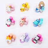african wild animal cartoon style bunny panda children hairpin hair ring combination hair accessories stall supply