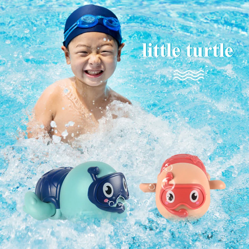 

Cartoon Bath Toys Infant Swim Wound-up Chain Clockwork Toy Swimming Animal Baby Water Toy Portable Outdoor Elements