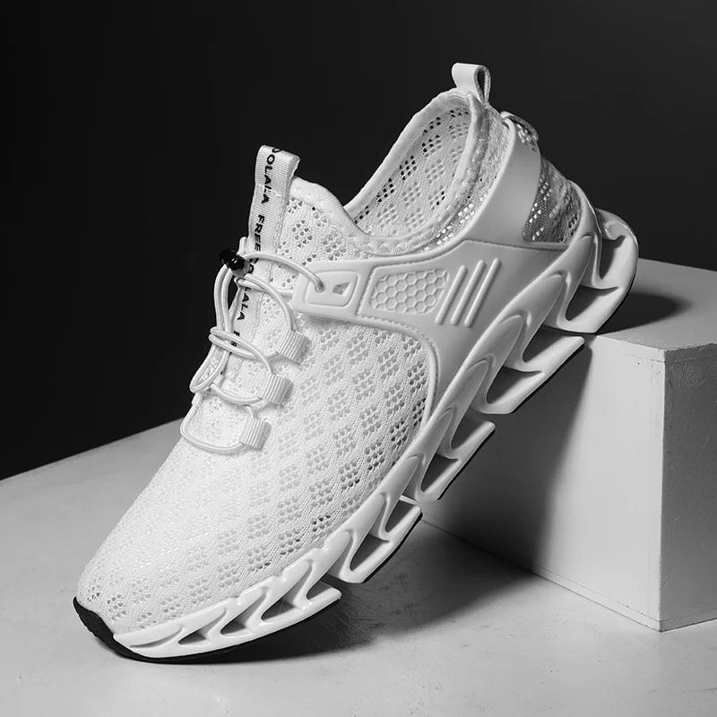 SITAILE New Mesh Men Casual Shoes Lac-up Lightweight Comfortable Breathable Walking Sneakers Tenis masculino Zapatilla | Обувь