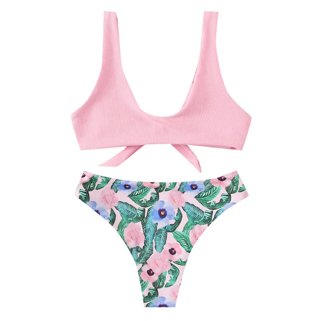 SAGACE 2020 бразильский купальник для женщин Флуоресцентный цвет бикини с