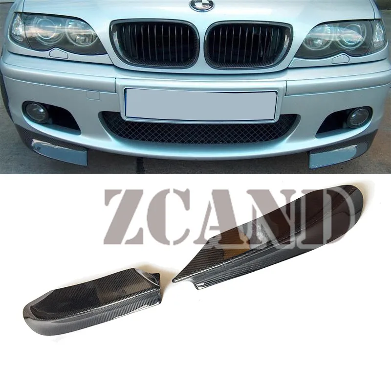 Сплиттер передний из углеродного волокна CSL 1 пара для BMW E46 2D 4D M спортивный бампер