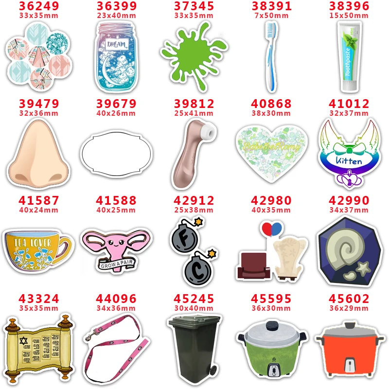 

Принадлежности для рукоделия, аксессуары для шитья, мультяшная печатная плоская смола, форма, 10 шт. PR-36249