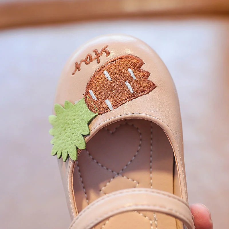 

Autumn 2020 New Girls' Shoes Korean Girls' Princess Shoes Soft Soled Children's Flat Shoes Non Slip Baby Shoes Single Shoes