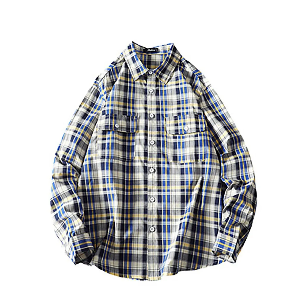 Гавайская рубашка для мужчин новая осенняя Повседневная модная Свободная в