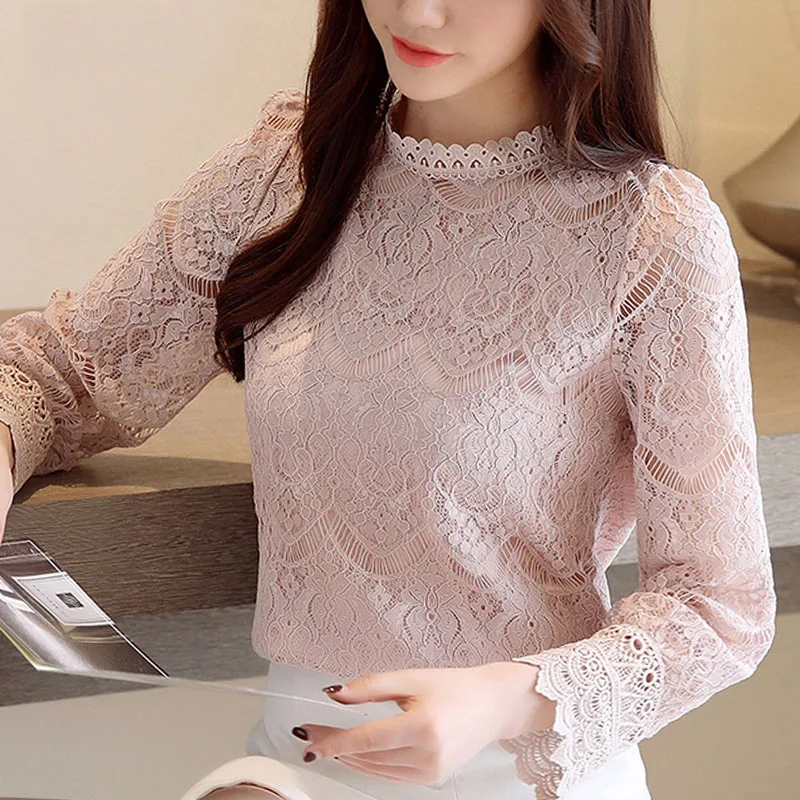 Женские топы с длинными рукавами и принтом повседневные блузки воротником