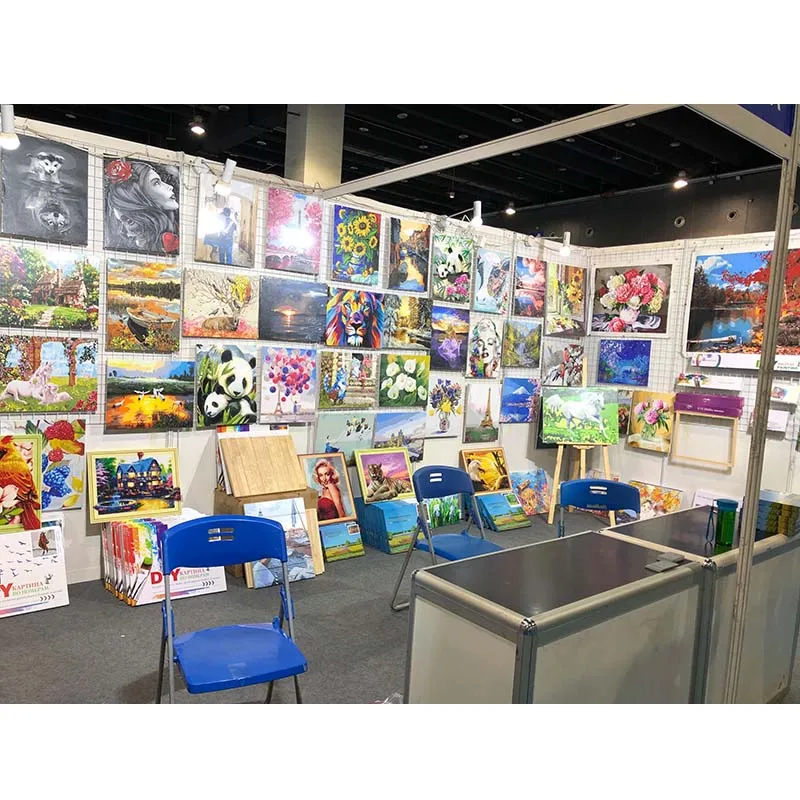 Картина по номерам картина маслом на холсте цветок ручной работы красного цвета