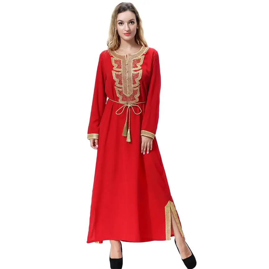 Мусульманские платья vestido largo moroccan galabiyat sukienki robe femme musulmane Дубай платье livraison gratuite maroc arabe кафтан