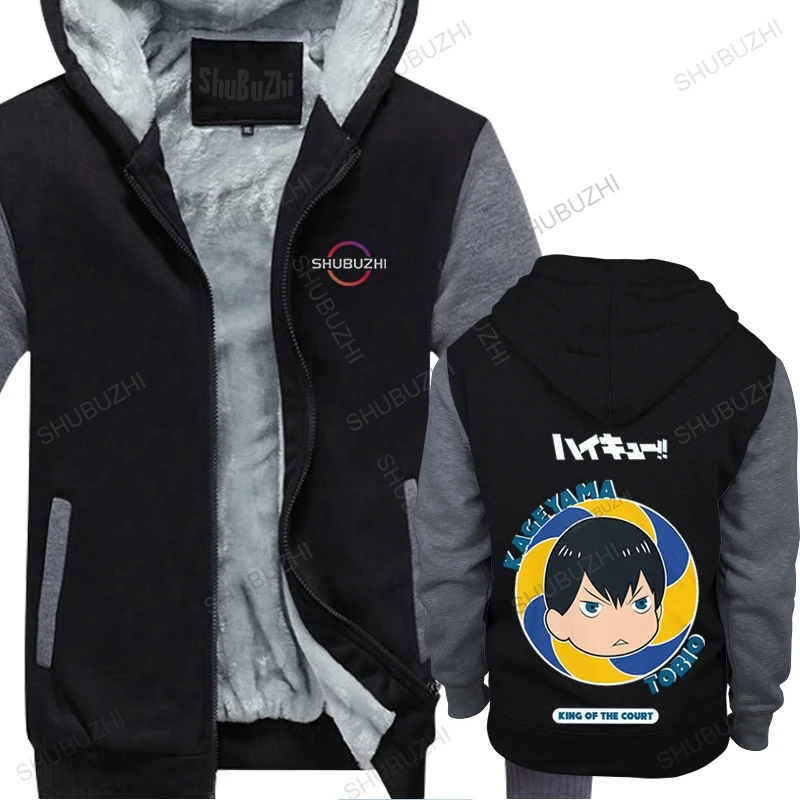 

Funny Haikyuu hoodie Men Crewneck Kageyama Tobio in Volleyball Manga winter warm sweatshirt Cotton fleece pullover Merchandise