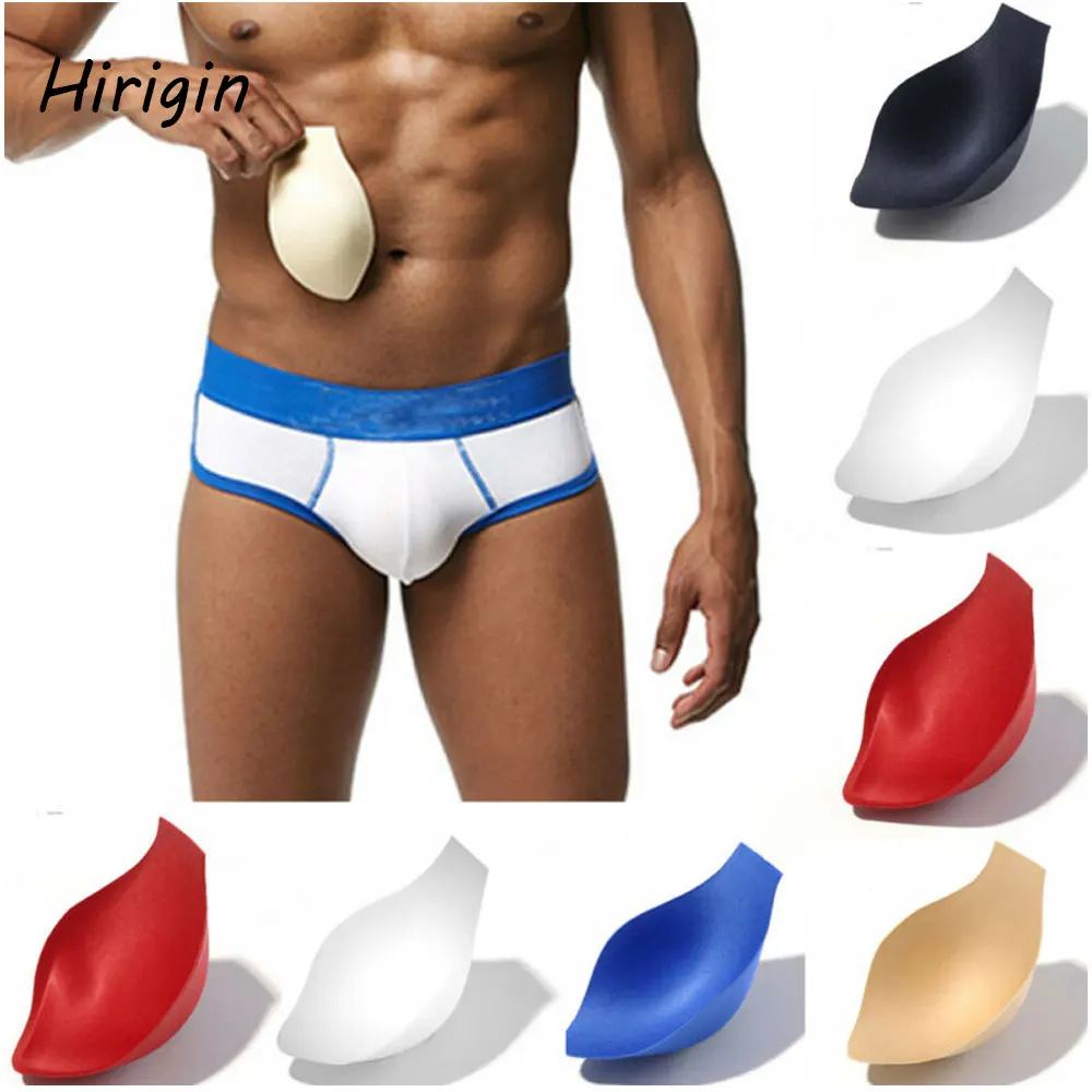 

Мужское нижнее белье, прокладка внутри с эффектом губки, сексуальные защитные дышащие внутренние трусы, прокладка для увеличения мужского ...