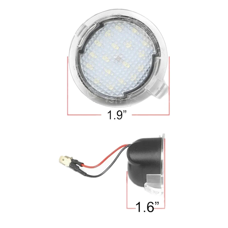 Для Ford F150 экспедиция (высокая Мощность) белый светодиодные боковые зеркала лужа