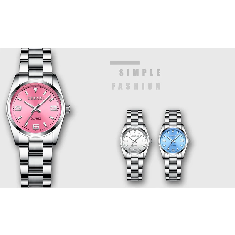

2021 CHENXI Brand Fashion Watches Women Luxury Stainless steel Wristwatches Analog Quartz Clock Watch Women's Relogio Feminino