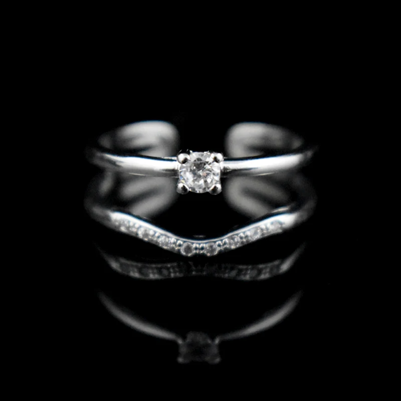 LYNNE ювелирные изделия Новинка 925 Стерлинговое Серебро открытое регулируемое AAA