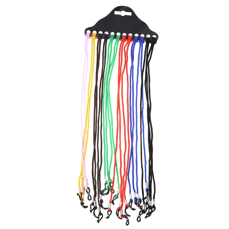 

12 шт., нейлоновые очки/солнцезащитные очки/шнур для очков, держатель на шею-разные цвета