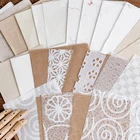 Бумага для скрапбукинга с различными ручными материалами, фон для скрапбукинга, исходный материал, подложка, коллаж, не липкая бумага для заметок