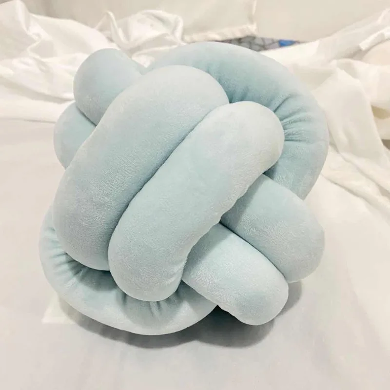 Скандинавская Подушка с узлом подушка на спинку дивана однотонная мягкая