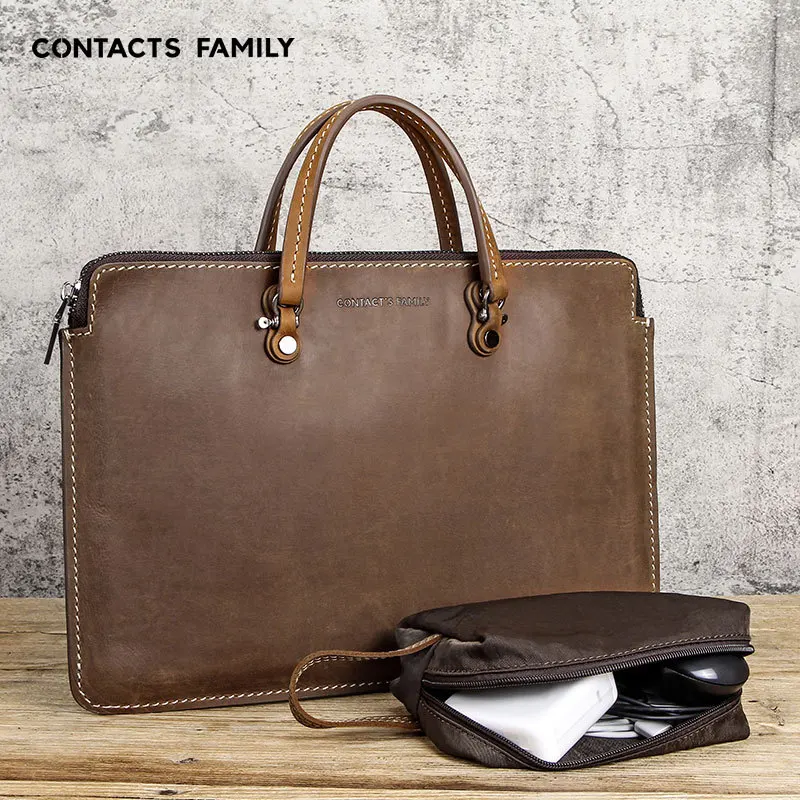 Сумка для ноутбука из натуральной кожи мужчин ретро чехол MacBook Pro 15 дюймов сумка HP