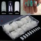 500 шт.кор. акриловые Типсы прозрачные капсулы для ногтей искусственные ногти Мягкий гель полное покрытие гроб Типсы для маникюра Инструменты