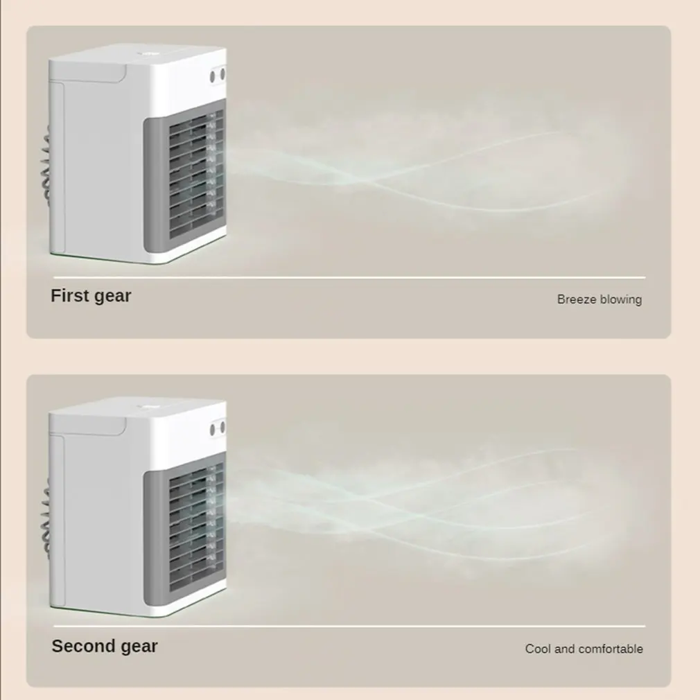 

Portable Air Conditioner Cooler Fan with Adjustable Air Outlet and Three-speed Wide-angle Air Outlet and Fast Cooling Function